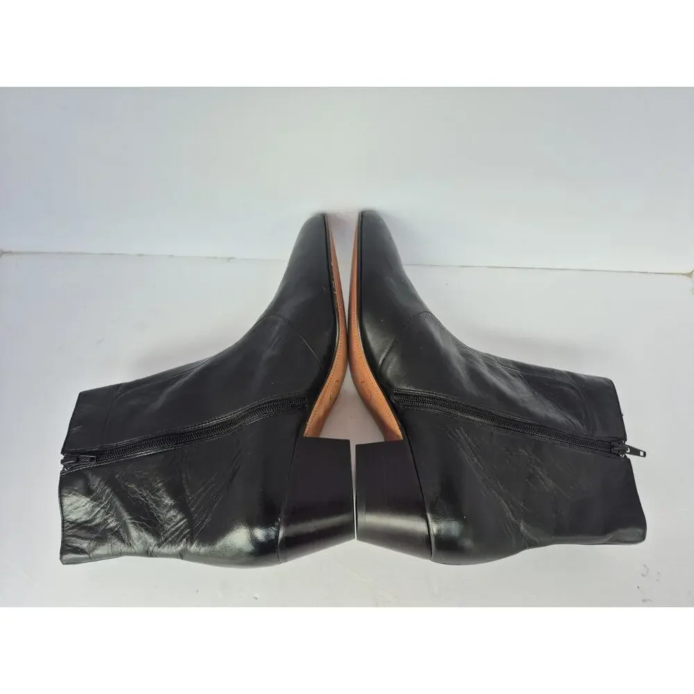 Giorgio Brutini Mens 13 M Calloway Beatle Side Zip Dress Boots Black Leather EUC
